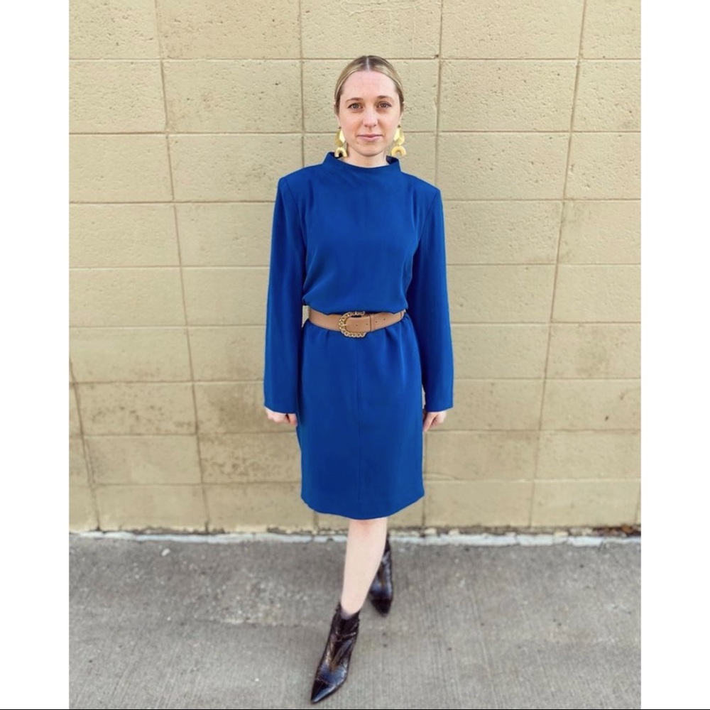 Vintage Anna Carole Long Sleeve Dress